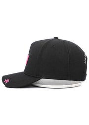Pink Patch Label Black Cap